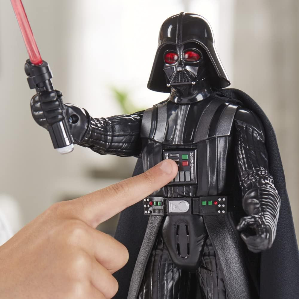 Star Wars Azione Galattica Darth Vader, Action Figure Elettronica Interattiva Grande da 30 Cm, Giocattolo per Bambini 4+ Action Figure Naty Shop