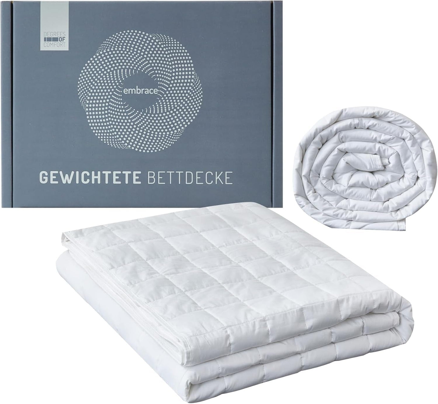 Gradi di Comfort Coperta ponderata 135X200Cm 7Kg, coperta per terapia antistress in cotone 100%, coperta pesante Coperta ponderata per adulti Può migliorare il sonno e ridurre lo stress Gradi di Comfort Letti e Coperte 155 X 220 Cm 11,0 chilogrammi