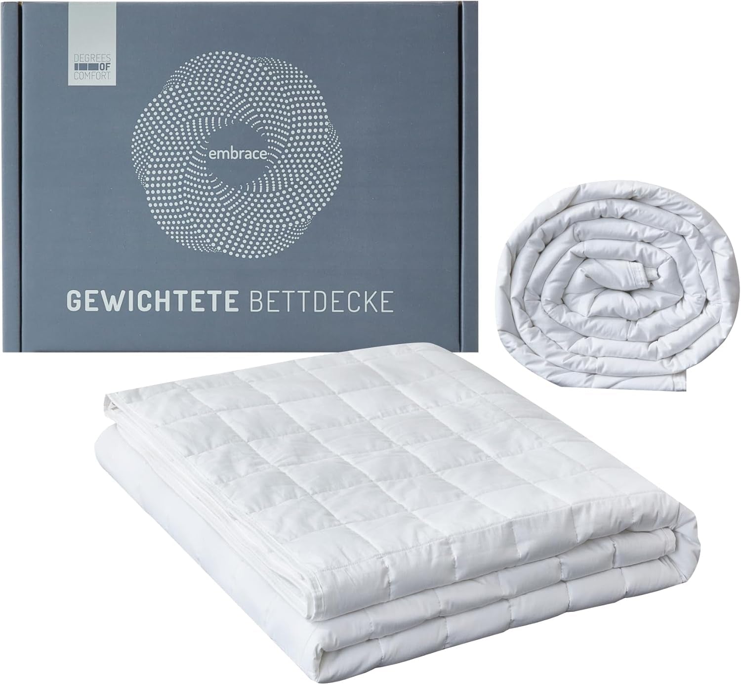 Gradi di Comfort Coperta ponderata 135X200Cm 7Kg, coperta per terapia antistress in cotone 100%, coperta pesante Coperta ponderata per adulti Può migliorare il sonno e ridurre lo stress Gradi di Comfort Letti e Coperte 155 X 220 Cm 11,0 chilogrammi