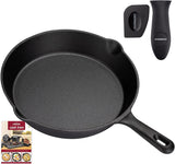 Bistecchiera in Ghisa con Manico OVERMONT Pentole e Padelle Naty Shop Rotonda 25Cm