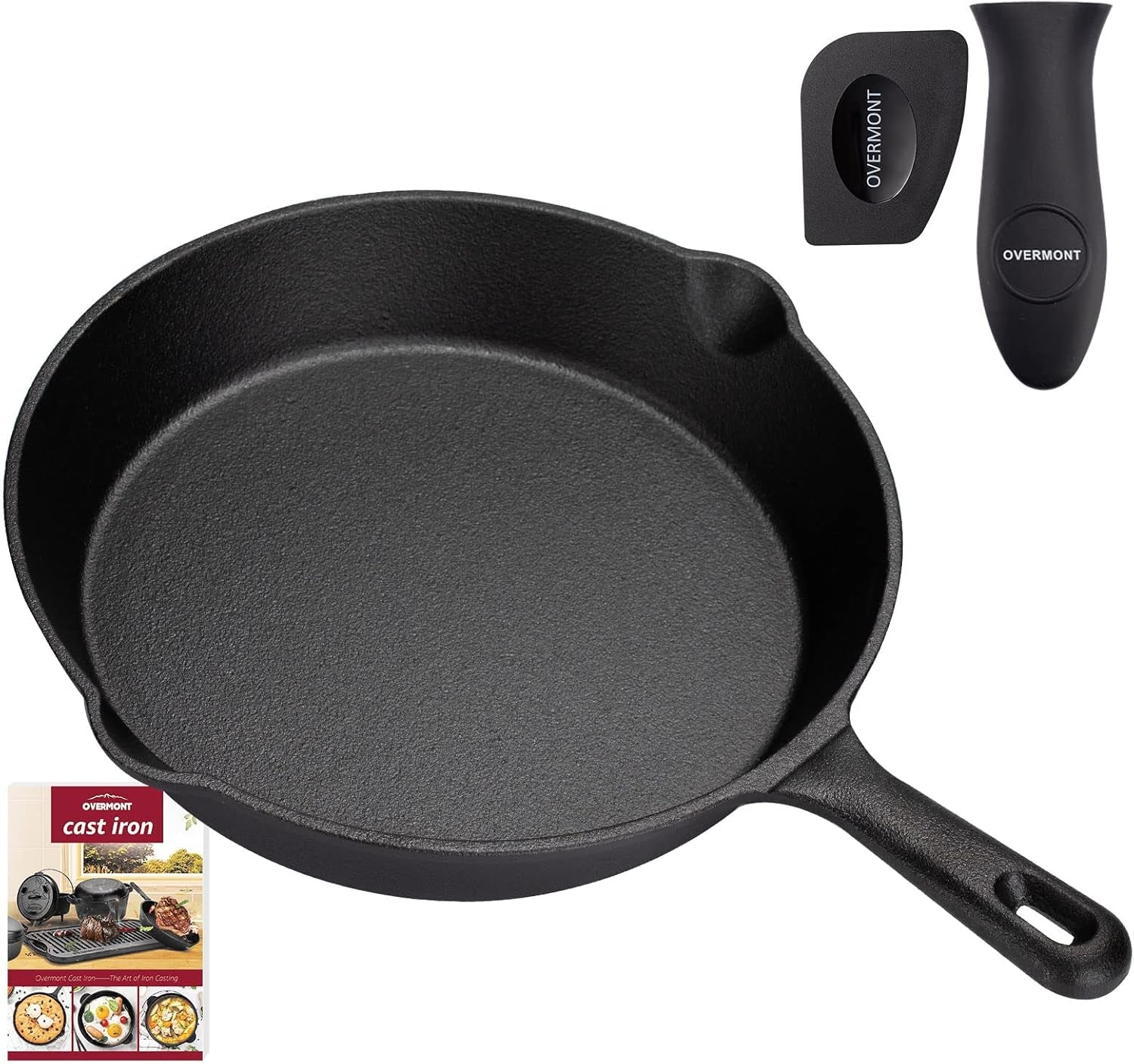 Bistecchiera in Ghisa con Manico OVERMONT Pentole e Padelle Naty Shop Rotonda 25Cm