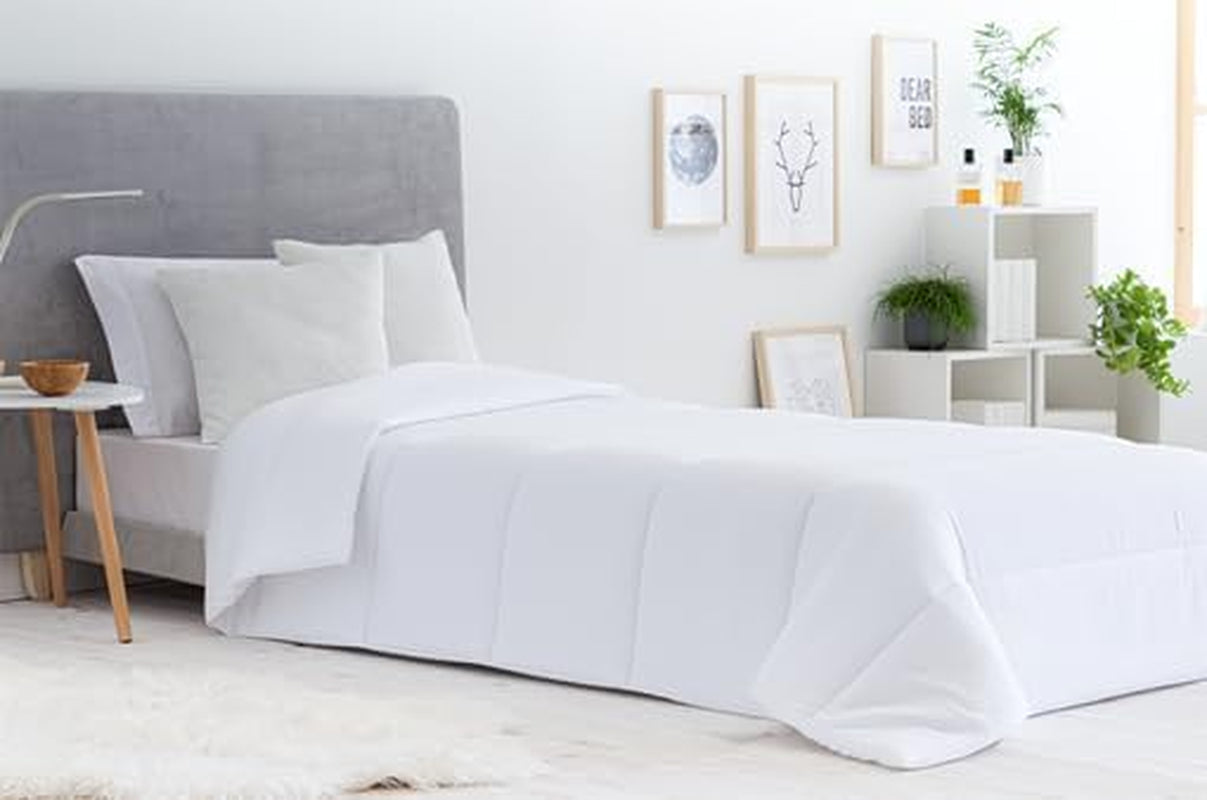 Coperta trapunta 3001 in fibra antiacaro, autunno inverno, 300 GR/M², bianco (tutte le taglie disponibili) (letto 105/120-180 X 220 Cm) Piumini e trapunte Naty Shop