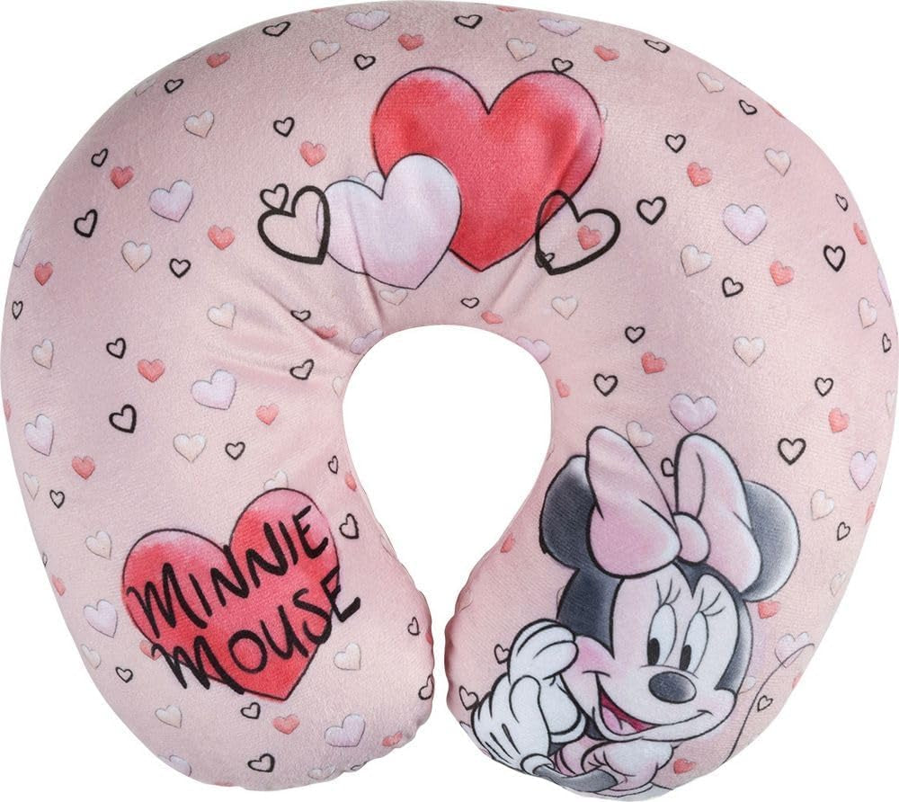 Tataway in Viaggio SI Grows - Cuscino da viaggio Disney Minnie Mouse | Materiale morbido e vellutato | Lavabile a mano 30° | Imbottitura con micro perle | Sedia per bambini adatta dai 3 anni, Rosa, taglia unica, velluto Cuscini da viaggio Naty Shop Titolo predefinito