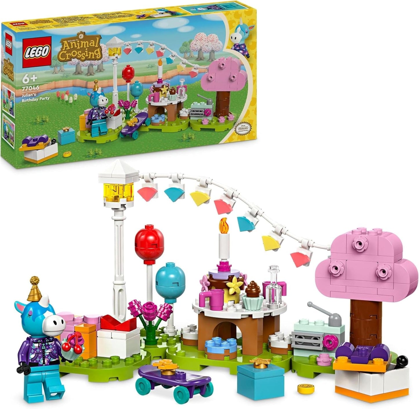 LEGO Animal Crossing Festa di compleanno di Jimmy Giocattolo creativo per bambini Videogioco Cavallo Set di animali Regalo per ragazze e ragazzi 77046 Set da costruzione Besuche den LEGO-Store Titolo predefinito