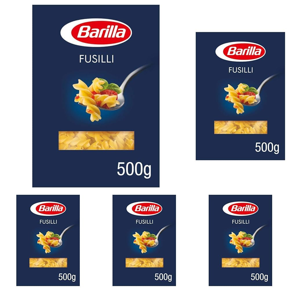 Barilla Pasta Classica Fusilli N. 98 di semola di grano duro di alta qualità, sempre al dente, Peperoncini, Spaghetti, Fusilli, Penne, Italiana, 500g