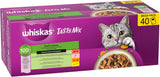 WHISKAS TASTY MIX Nassfutter in salsa per gatti 40 x 85g Scelta dello chef