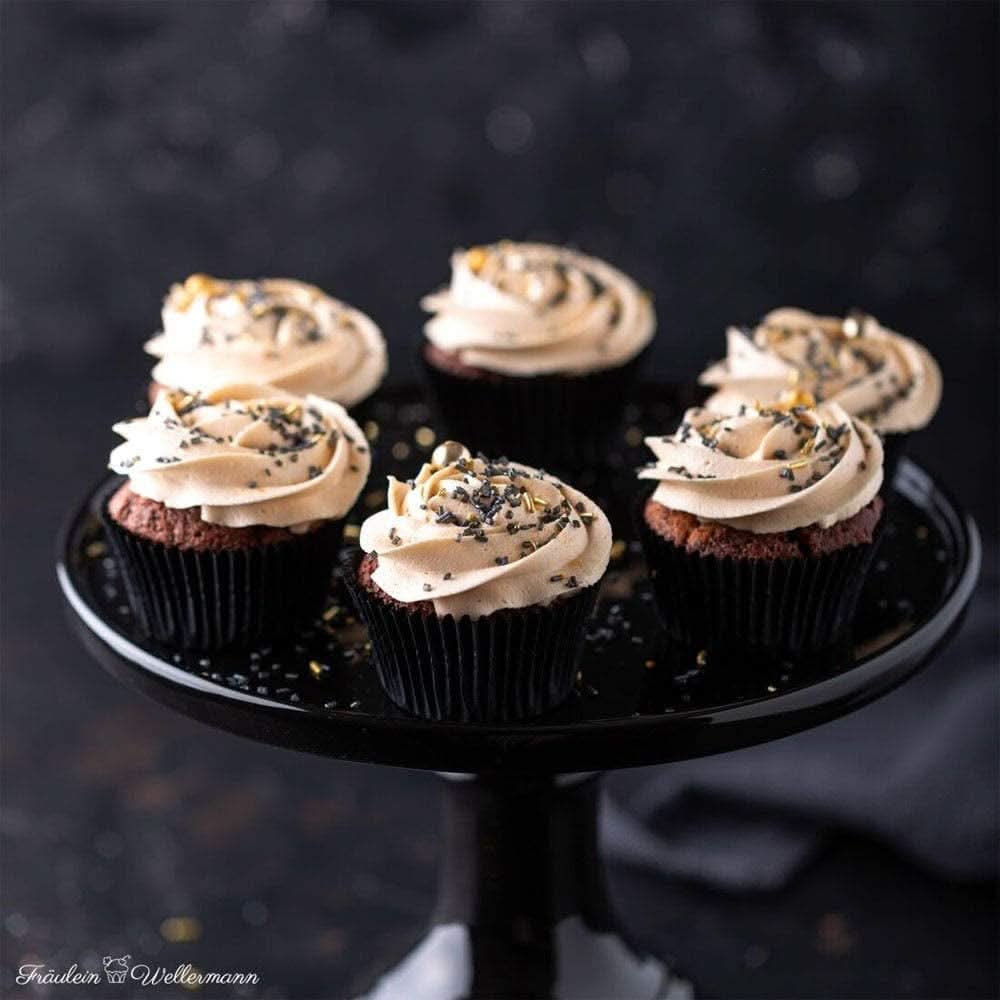 Super Streusel, Gold Rush Gold Black Sprinkle Decorazione Naty Shop