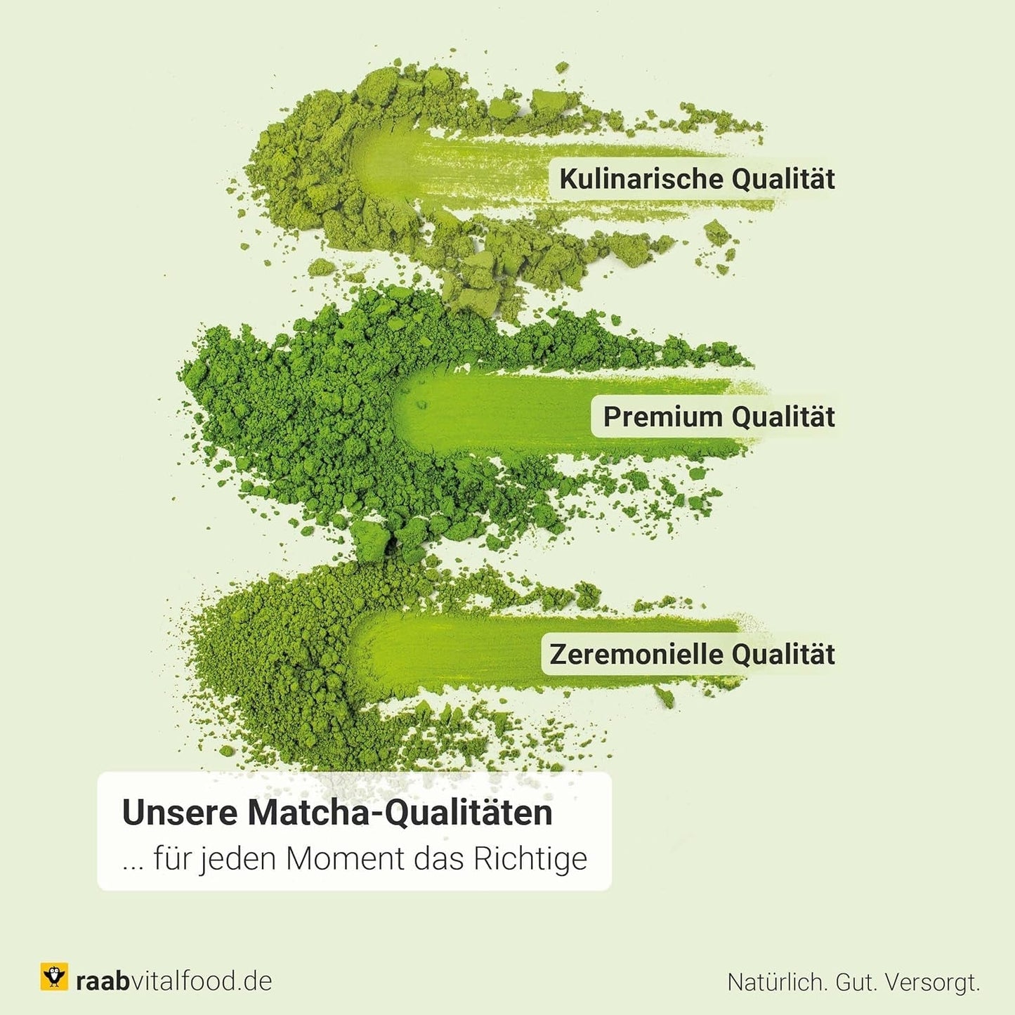 Raab Vitalfood® Premium Bio Matcha in polvere (30g) - Originale dal Giappone, polvere di matcha pura senza additivi, macinata finemente, gusto leggermente amaro, polvere di tè verde, vegano, cerimonia del tè