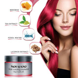 Tintura temporanea per capelli 4,23 once Cera colorata per uomini e donne Lavabile Colore naturale Pomata Tintura istantanea per capelli per feste Cosplay Halloween (Rosso) Naty Shop Tinture per capelli