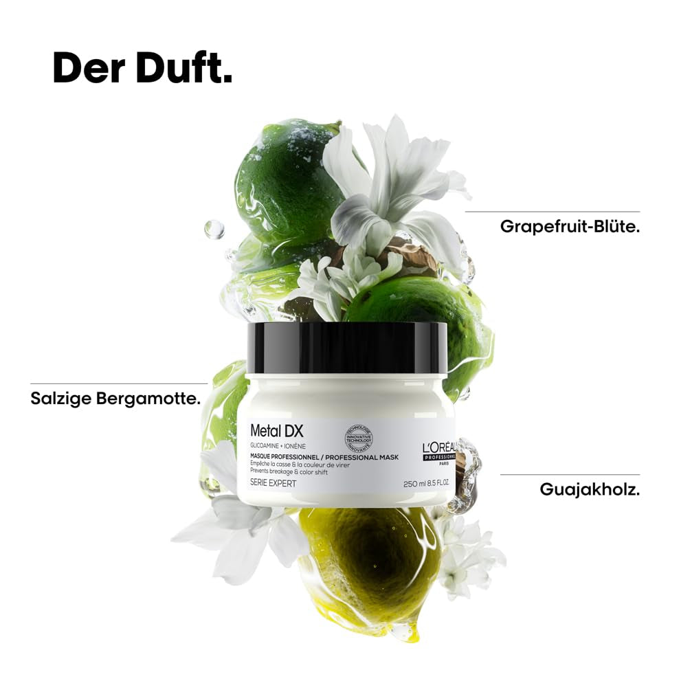 L'Oréal Professionnel Per capelli colorati, Colori radiosi e lucentezza, Gamma Expert, Metal DX Hair Mask Naty Shop