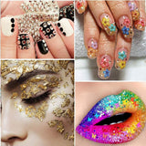 Kalolary Fiori secchi per unghie Farfalla Paillettes Smalto per unghie Adesivi per unghie Pinzetta Pietre per unghie Strass per unghie Matita per unghie 3D Decorazioni fai da te