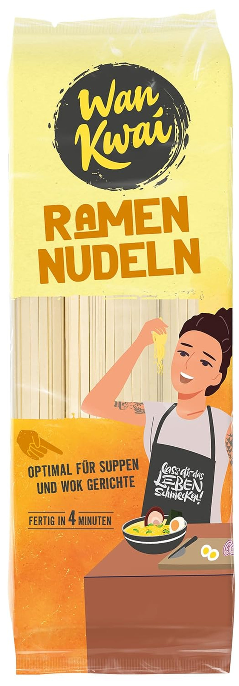Wan Kwai Ramen Noodles 300g – Sapore autentico per la cucina asiatica. Versatile, veloce da preparare, ingredienti di alta qualità. Ideale per zuppe e piatti wok.