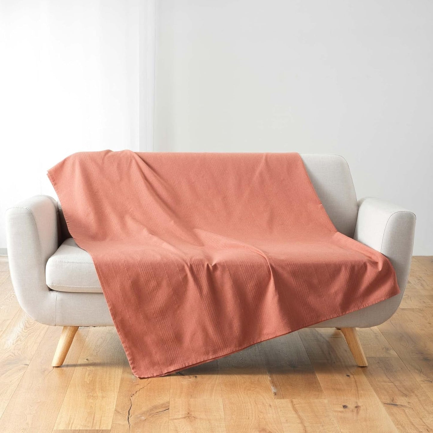 Douceur D'Intérieur, Coperta (220 X 240 Cm) Lucile Curry, Policotone, Letti e Coperte Unicolor Douceur d'Intérieur Marsala 180 X 220 Cm