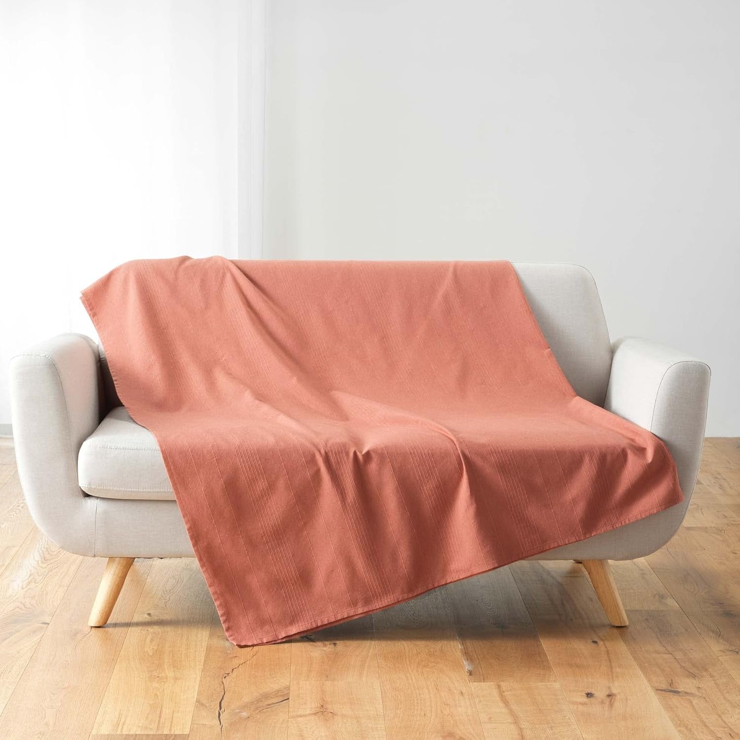 Douceur D'Intérieur, Coperta (220 X 240 Cm) Lucile Curry, Policotone, Letti e Coperte Unicolor Douceur d'Intérieur Marsala 180 X 220 Cm