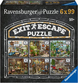Ravensburger EXIT Puzzle - The Ghostly Manor House - Puzzle 6X da 99 pezzi per adulti e bambini amanti dei puzzle dai 10 anni in su Puzzle Naty Shop Gothic