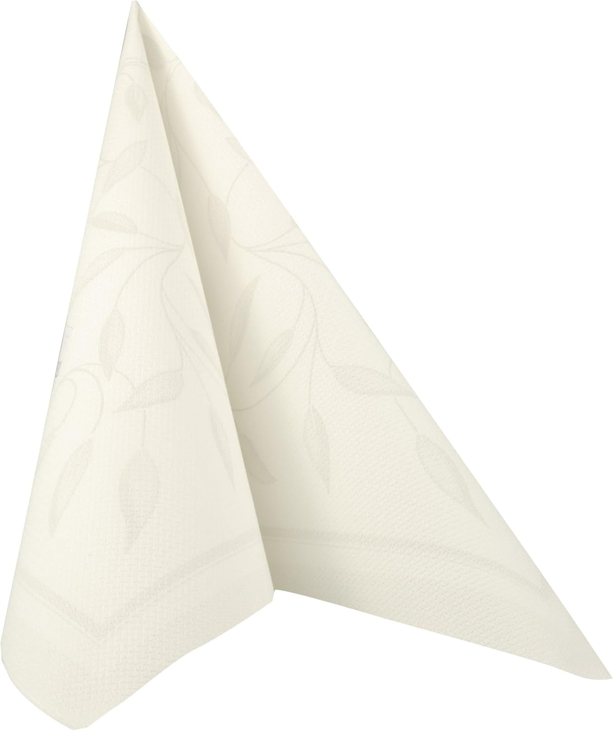 Papstar, 50 tovaglioli "ROYAL Collection" piega 1/4 40 Cm X 40 Cm Bianco "Nuovo Mediterraneo", #11652