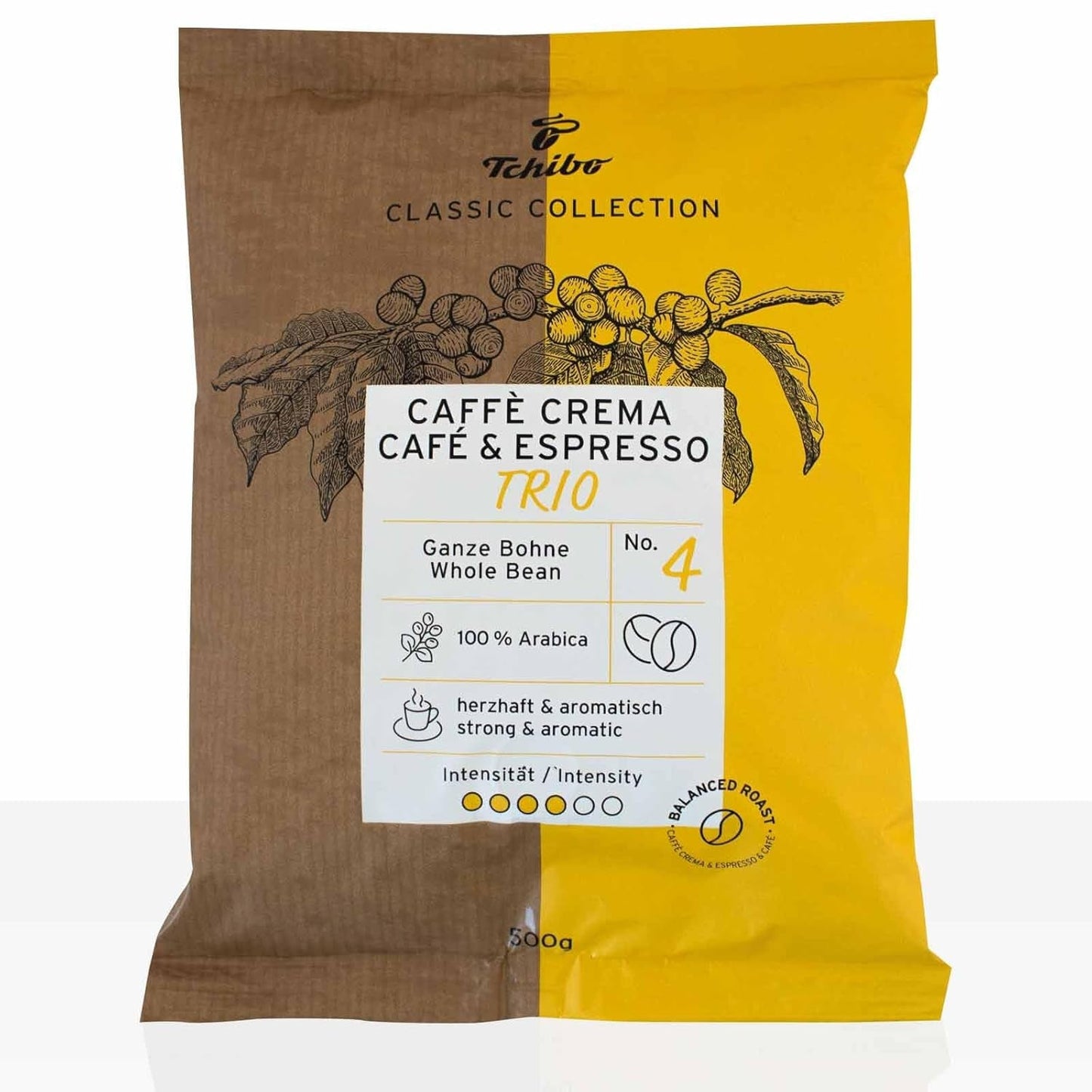 Tchibo Caffe Crema & Espresso Trio 10 chicchi di caffè x 500 g