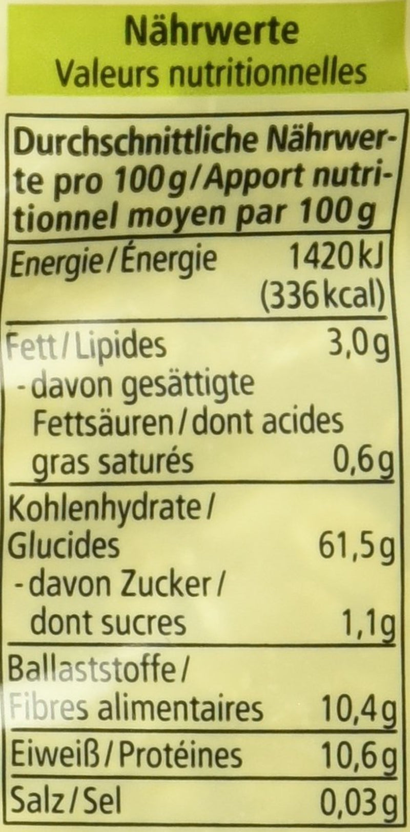 Fiocchi biologici da 5 cereali, 500 g