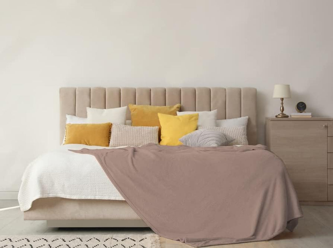 Coperta morbida | Plaid | Tocco morbido | 130 X 160 cm | Trapunte e trapunte Cipria Naty Shop