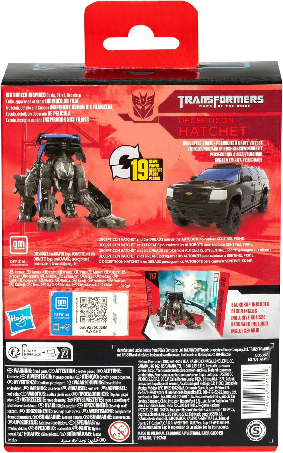 Transformers Studio Series Deluxe-Class Transformers: Il lato oscuro della luna 94 Decepticon Hatchet Action Figure Action figures Naty Shop