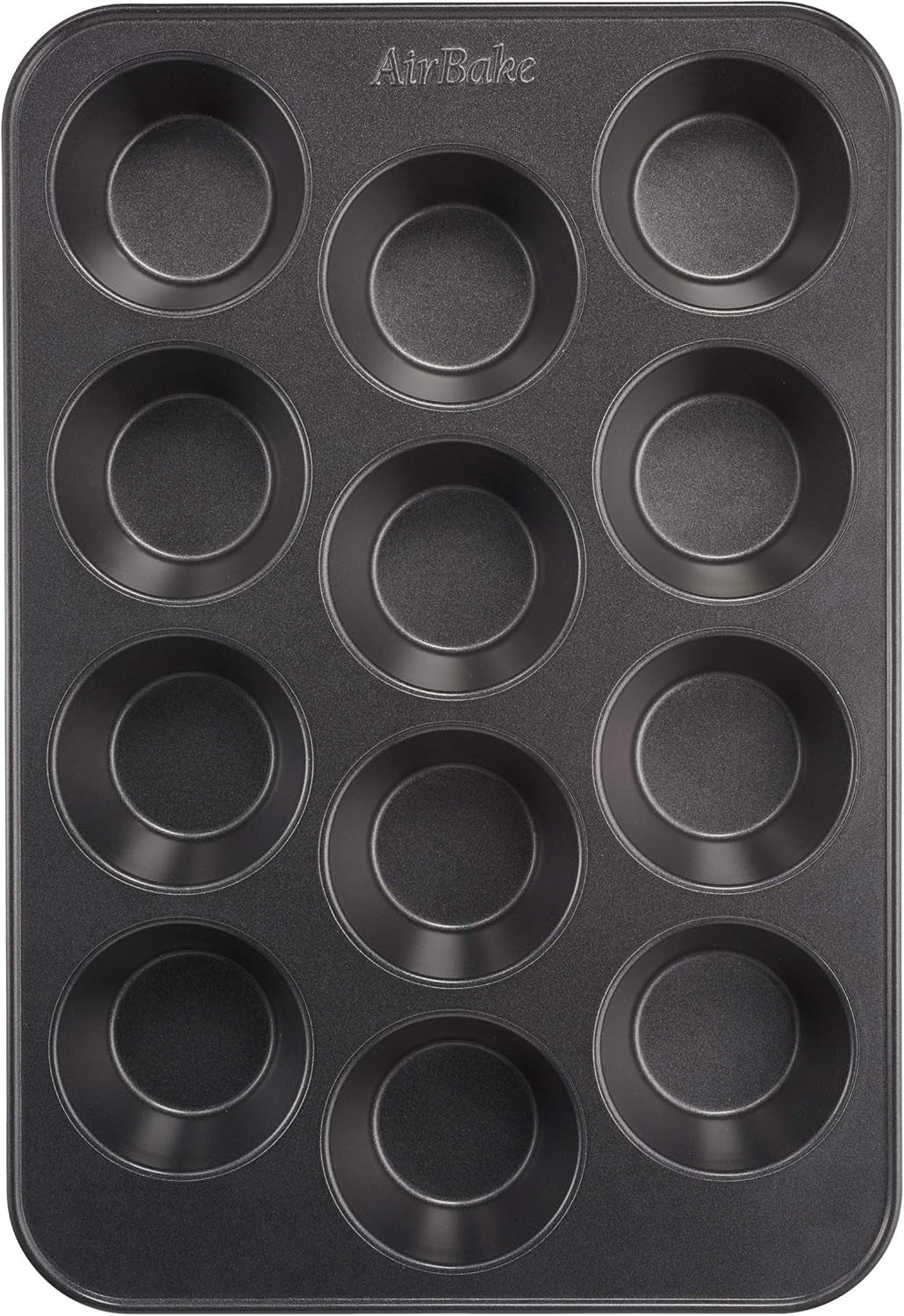 Tefal Airbake J2555014 Muffinform, Antihaftbeschichtung, Karbonstahl, Braun, 29 X 41 Cm Stampi e vassoi per cuocere Naty Shop