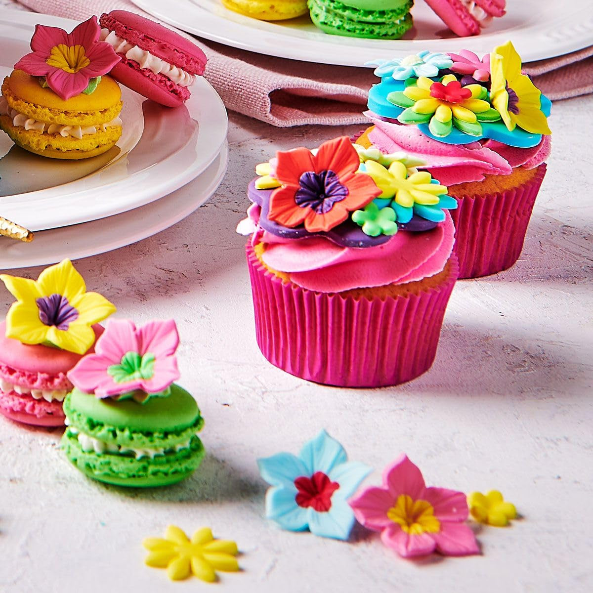 Colorante alimentare Funcakes Gel Denim Blue: colorante alimentare altamente concentrato per impasti, panna, fondente, marzapane, pasticcini, dosaggio facile, gocce singole per creare colori vivaci, Halal, 30g