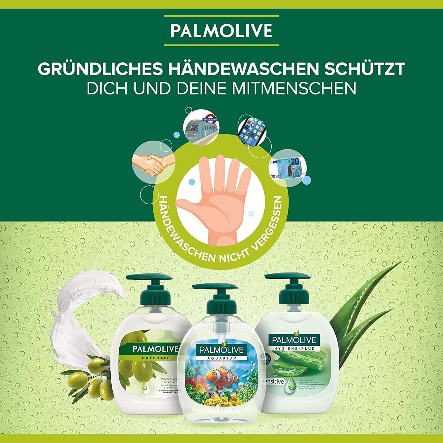 Palmolive Sapone liquido per le mani, set 6 x 300 ml Naty Shop