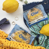 Chia e limone - Biscotti vegani confezionati singolarmente, senza glutine, senza soia, biologici, anacardi e avena - Confezione multipla da 12 x 50 g