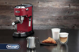 De'Longhi Lattiera DLSC060, caraffa per latte per montare manualmente la schiuma, manico ergonomico, capacità 350 ml, acciaio inossidabile