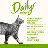 Almo Nature Daily - Alimento umido per gatti - Tonno e Salmone - 70g, Confezione da 30