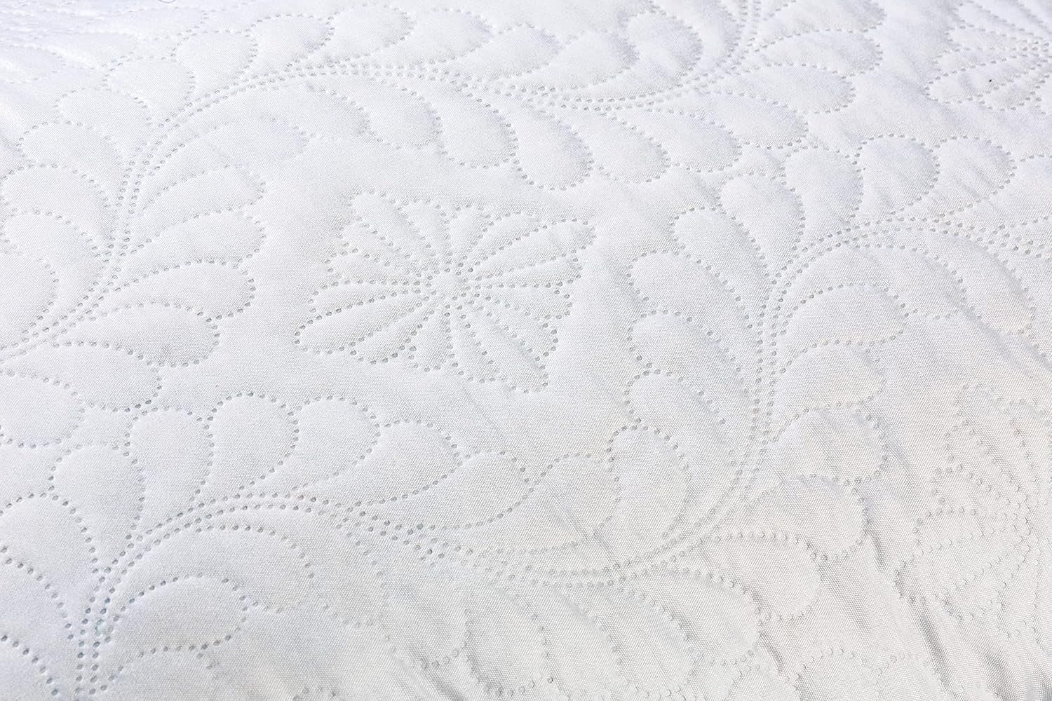 V.I.P. Cuscino Molto Importante V.I.P. Cuscino Memory Flake Cuscino Bianco 45 X 75 cm Fodera Trapuntata in Poliestere Super Traspirante Morbido Made in Italy Naty Shop Cuscini Standard