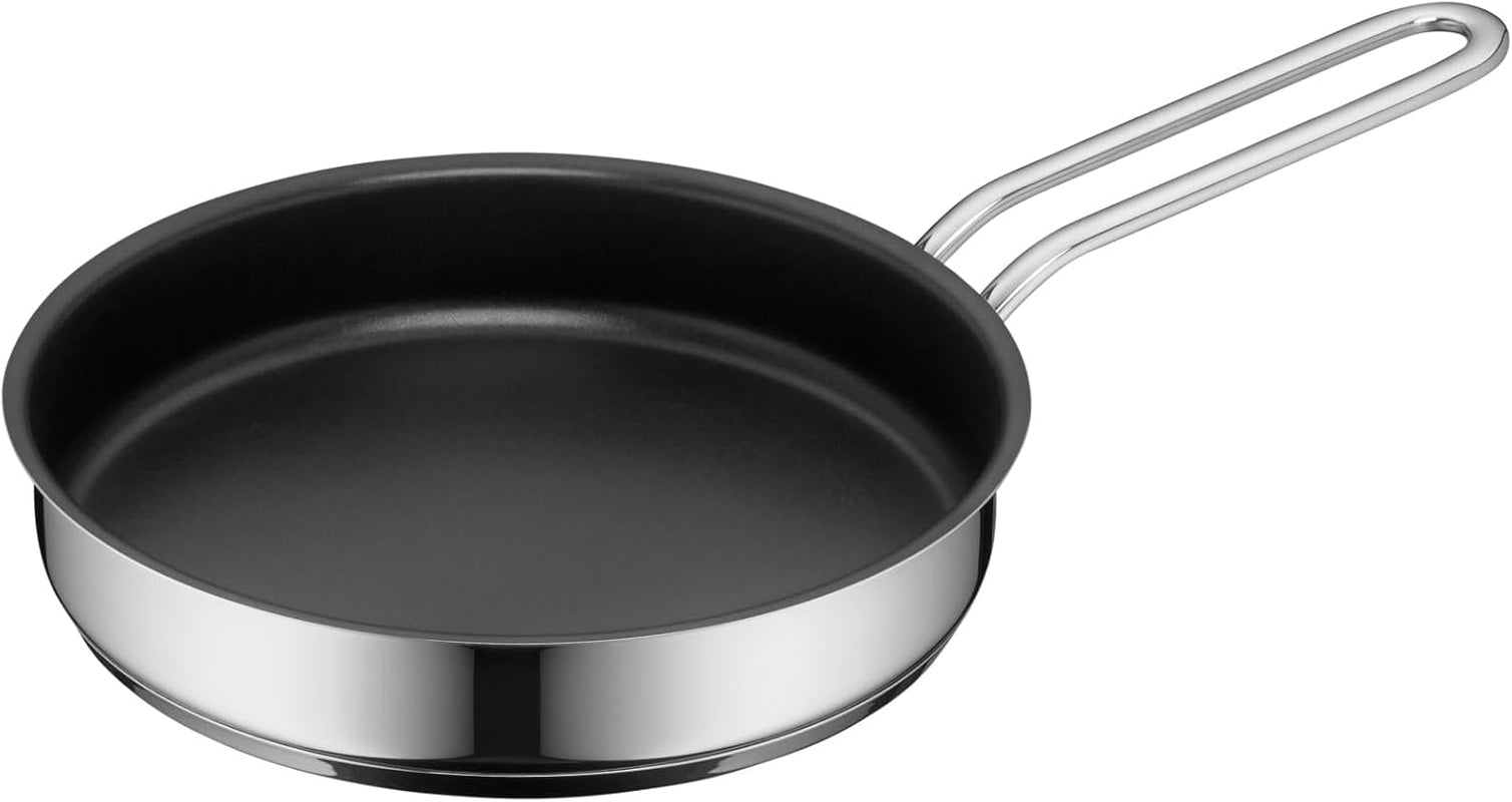 WMF Mini padella piccola con coperchio 18 cm, Cromargan in acciaio inox lucido, induzione Pentole e Padelle Naty Shop Einzelpfanne