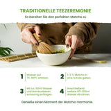 Monte Nativo Ceremonial Matcha Powder (40g) - perfetto per tè matcha, latte macchiato e frullati - tè verde dal Giappone - grado cerimoniale, in scatola di metallo - puro al 100%, senza glutine, macinato finemente