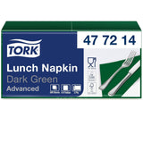 Tork 477840 Tovaglioli pranzo color lime / Tovaglioli a 2 veli per piccoli pasti o snack / Qualità avanzata / Tovaglioli di carta 10 X 200 (2000) / 32,6 X 33 cm (L X P) / Piega 1/4