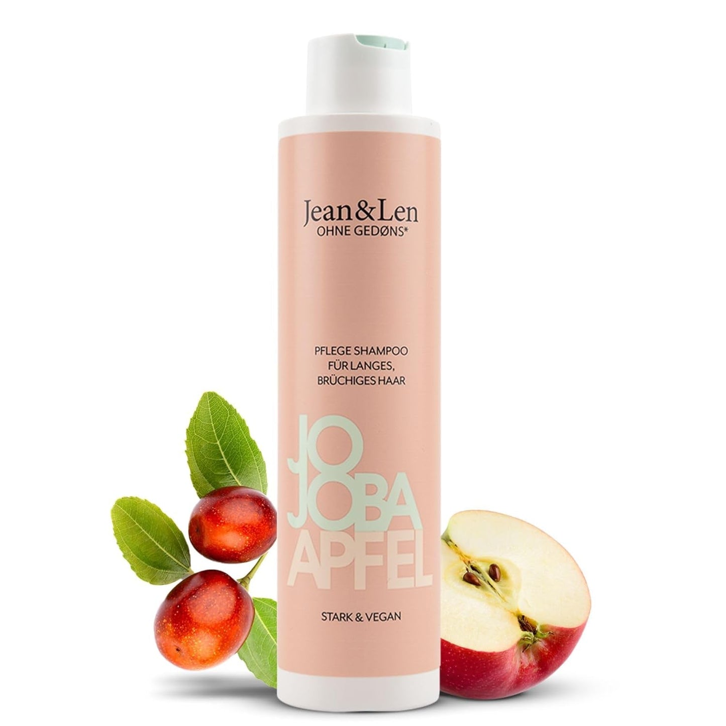 Jean & Len Care Shampoo Jojoba & Mela, nutre i capelli lunghi e fragili, 300 ml Doccia e bagno Jean & Len 300 ml