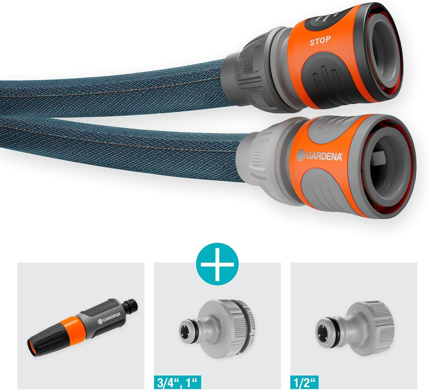Set Gardena Liano Xtreme 1/2 pollice 20 m: tubo da giardino in tessuto estremamente robusto con tubo interno in PVC leggero e resistente alle intemperie (18470-20)