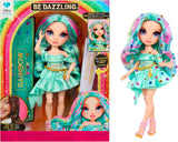 Rainbow High Be Dazzling Fashion Doll - Celine Turquoise - Blu-Verde, 28 cm, con strumento per decorare, gemme scintillanti e accessori per lo styling