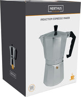 NERTHUS FIH 833 Macchina per caffè espresso a induzione per 3 tazze, Classica macchina per caffè espresso italiano