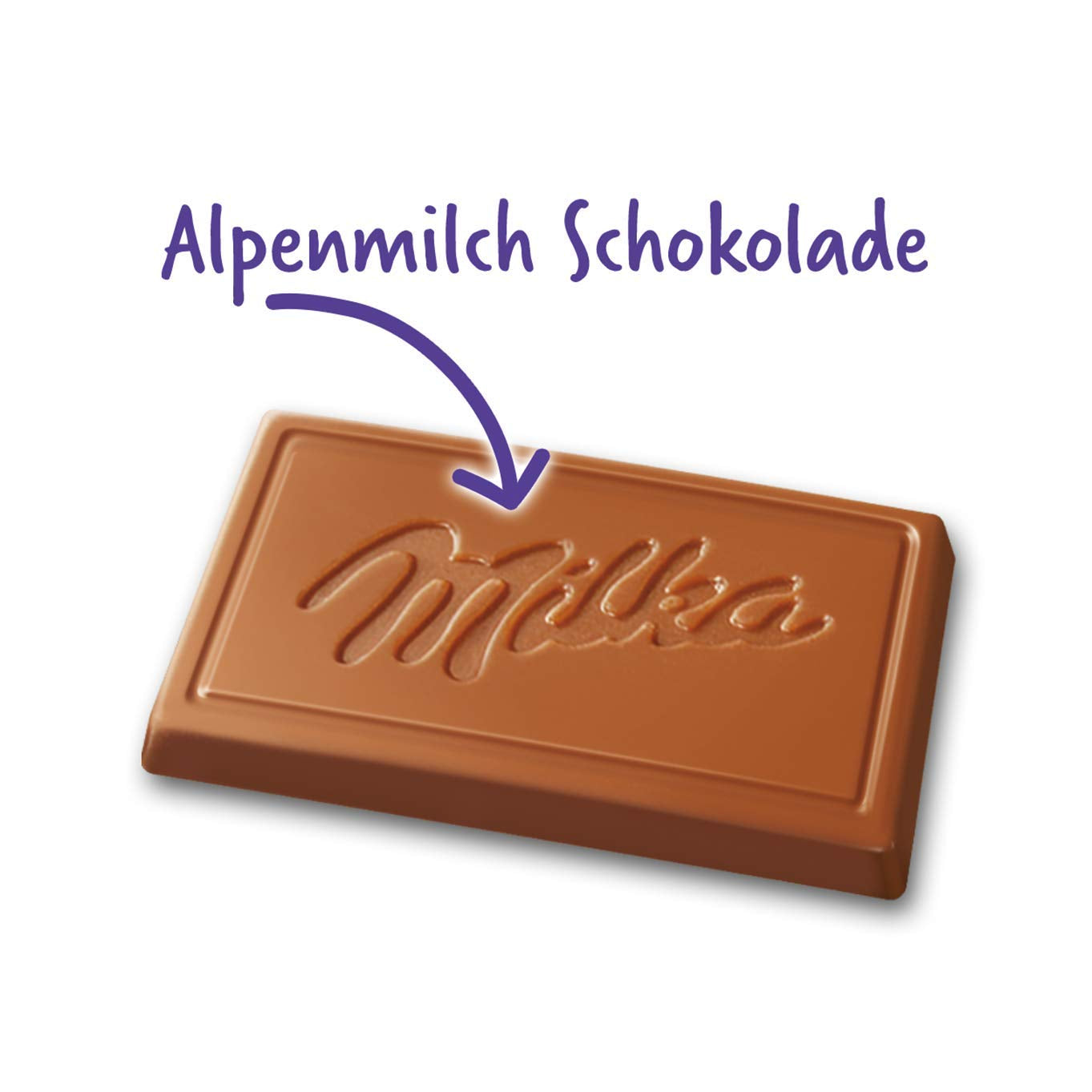 Naps Alpine Milk 1 x 1 kg, mini quadratini di cioccolato al latte finissimo alpino che si sciolgono in bocca, scatola (confezione da 2)