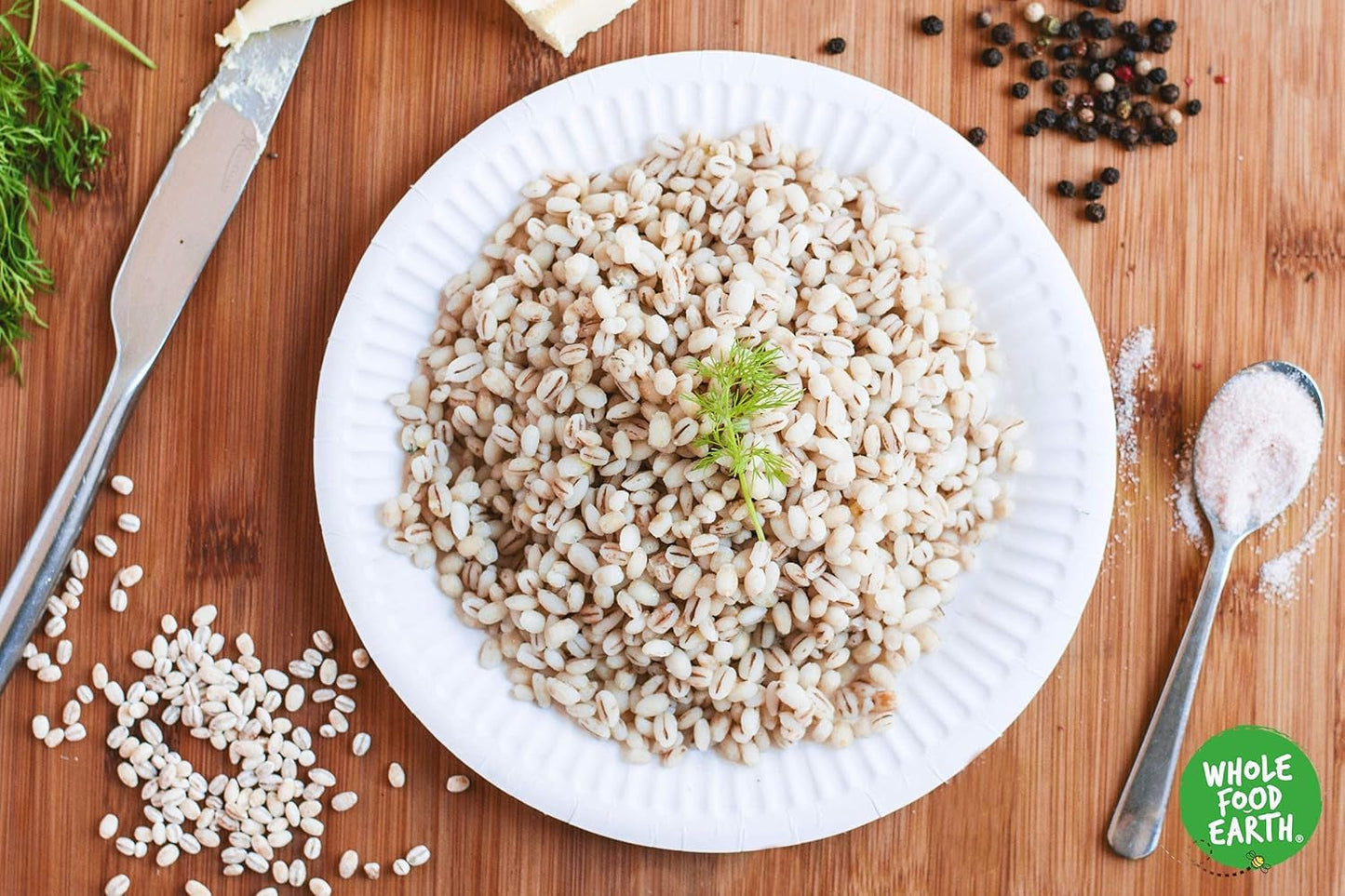 Orzo perlato integrale terrestre - non OGM - vegano - senza latticini - senza zuccheri aggiunti, 2 kg