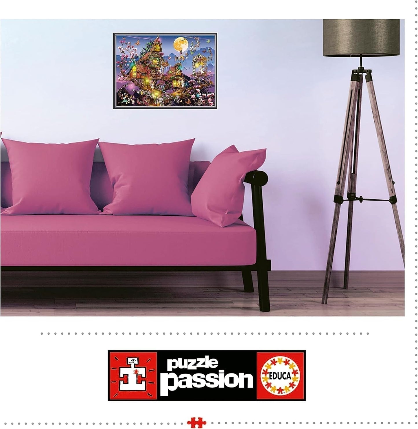 Educa - Puzzle 500 pezzi per adulti | casa delle fate, puzzle da 500 pezzi per adulti e bambini da 11 anni, fantasia, fiabe, fate (19554) Puzzle Naty Shop