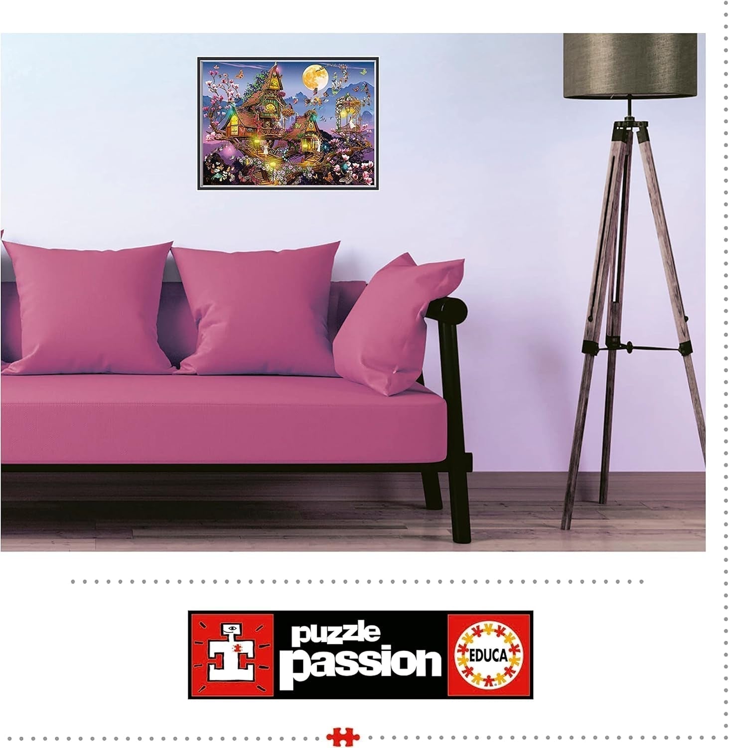 Educa - Puzzle 500 pezzi per adulti | casa delle fate, puzzle da 500 pezzi per adulti e bambini da 11 anni, fantasia, fiabe, fate (19554) Puzzle Naty Shop