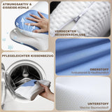 Cuscino ergonomico per chi dorme sul fianco - Cuscino per il collo Cuscino di supporto per dolori al collo e alle spalle Cuscino ortopedico per il collo in memory foam per pancia, schiena e chi dorme sul fianco con supporto per il collo Cuscini ortopedici cervicali Naty Shop