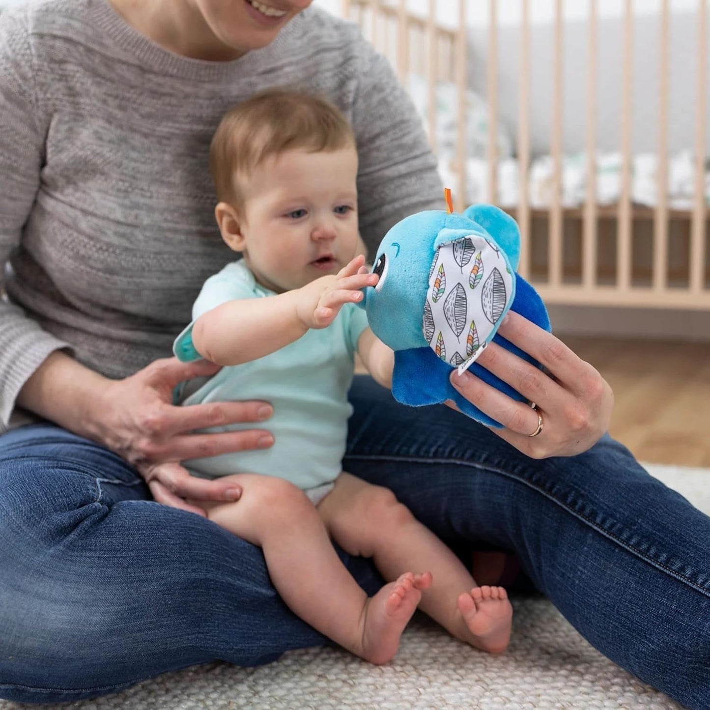 LAMAZE Elefante Puffaboo, Giocattolo per neonato, Giocattolo sensoriale per bambini, Regalo per neo genitori, Giocattolo per lo sviluppo per ragazzi e ragazze di 3 mesi, L27467 Baby Toys Naty Shop