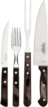 Tramontina Set Posate Griglia 14 Pezzi Acciaio Inox Set Posate Bistecca Cucina Naty Shop