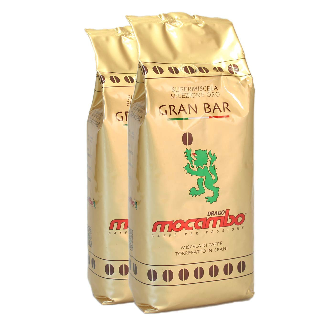 2x Gran Bar 2 chicchi di caffè da 1 kg