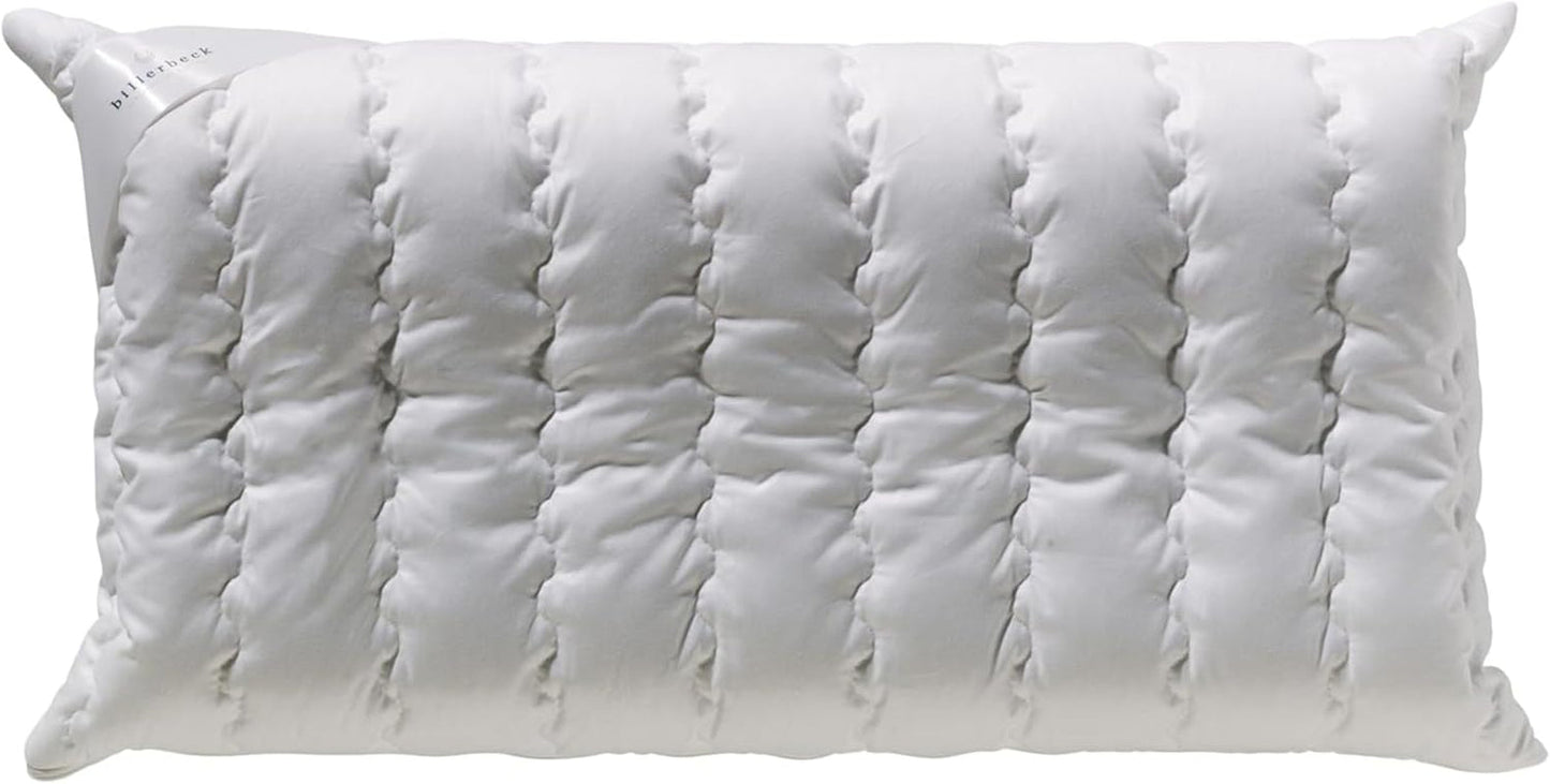 Billerbeck Pillow S20 Latex - Cuscino per il collo in 40 X 80 cm - Cuscino di supporto per il collo con morbido nucleo in lattice, bianco Cuscini standard Naty Shop Schiuma viscoelastica