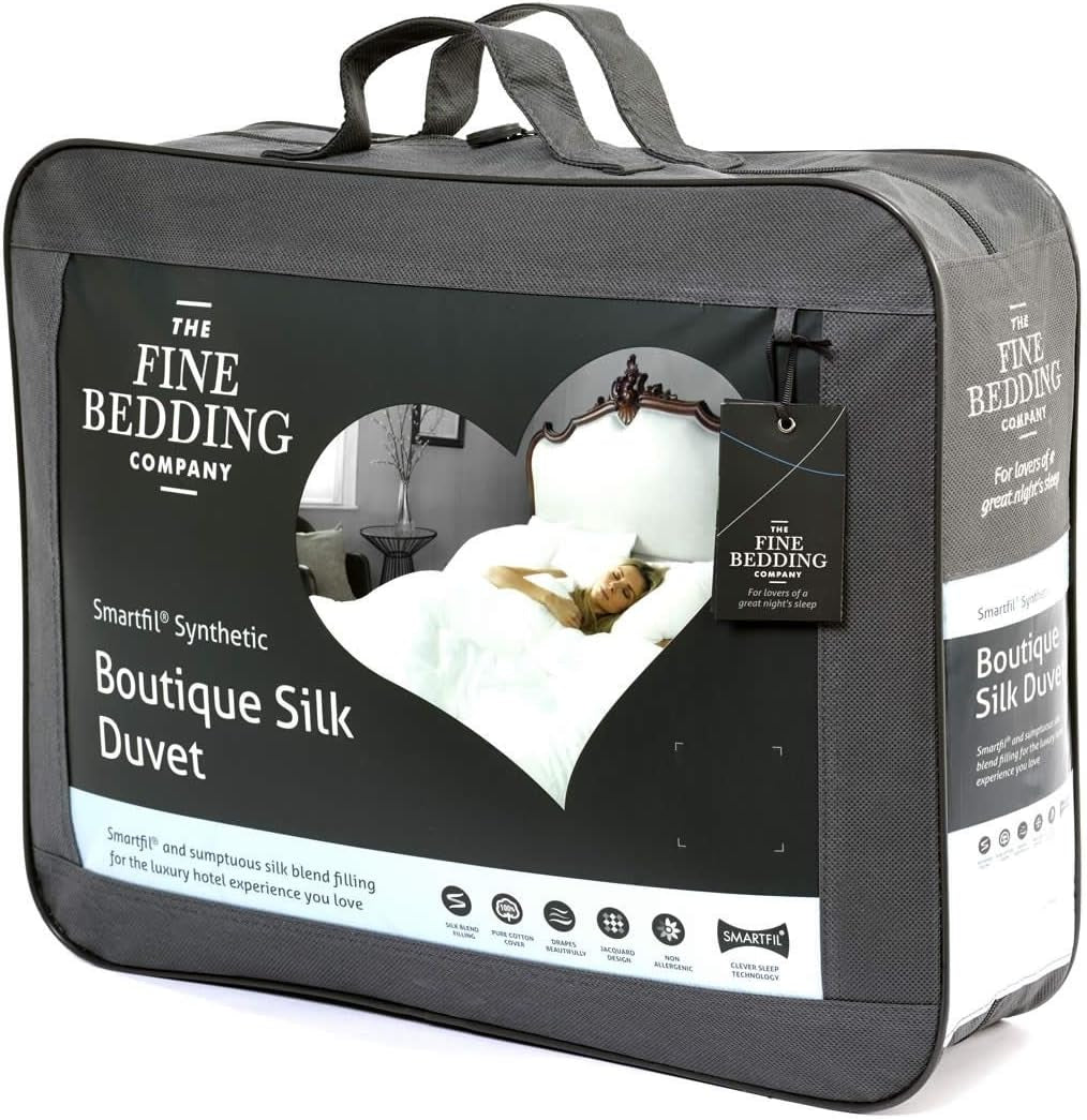 Boutique Piumino in seta Biancheria da letto di lusso lavabile in lavatrice (matrimoniale da 13,5 Tog) Naty Shop Trapunte e piumini da 4,5 Tog per letto singolo