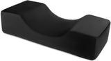 QWORK® Wimpernkissen, U-Förmiges Beauty Makeup Kissen, Ergonomisches Wimpernkissen Für Verlängerungen, Memory Foam Wimpernkissen Für Den Heimgebrauch Im Schönheitssalon (Schwarz) Cuscini ortopedici cervicali Naty Shop