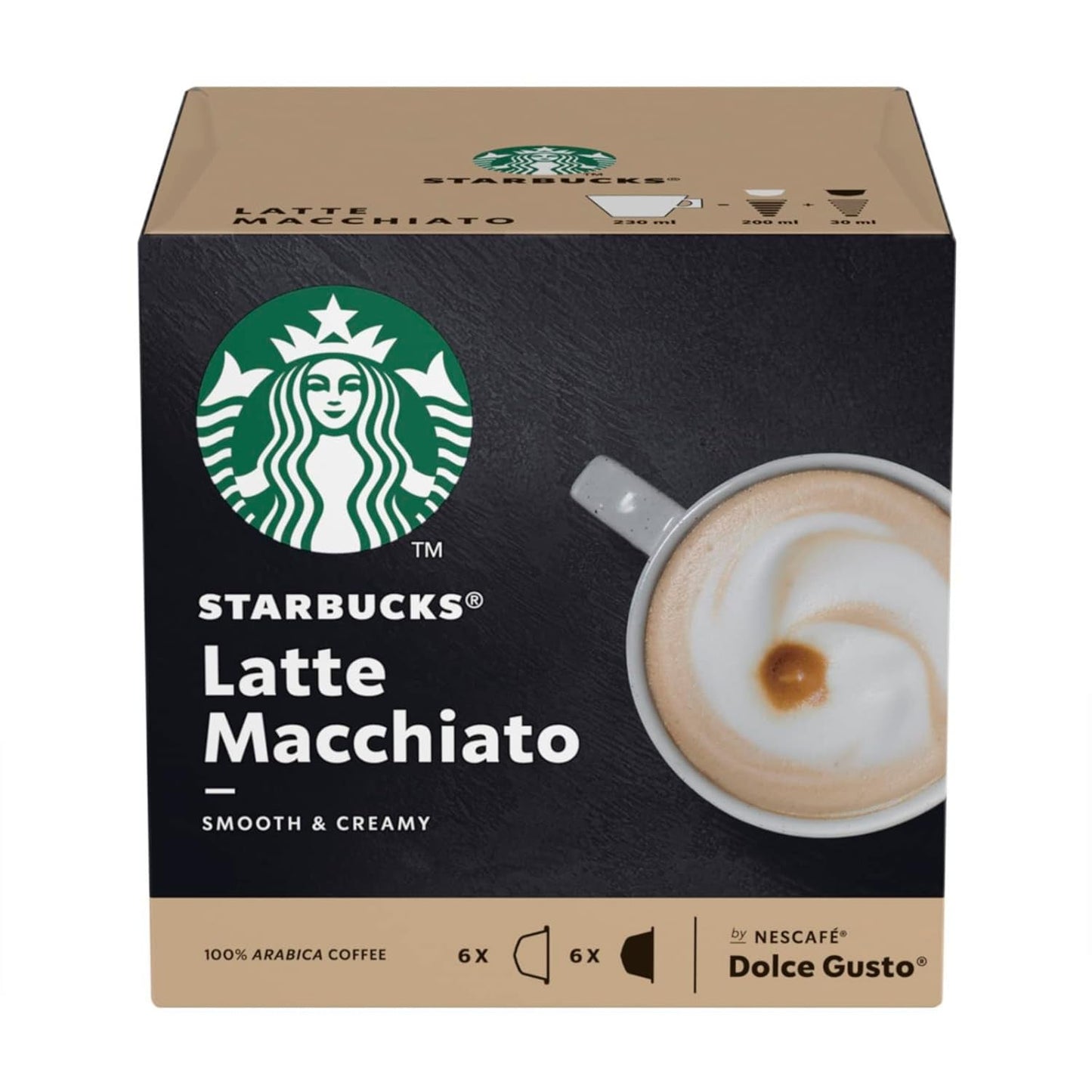 STARBUCKS Probierset, White Cup Variety Pack di Nescafé Dolce Gusto Kaffeekapseln & Vanilla Macchiato di Nescafé Dolce Gusto Kaffeekapseln 6 x 12 (72 Kapseln, 36 Portionen)